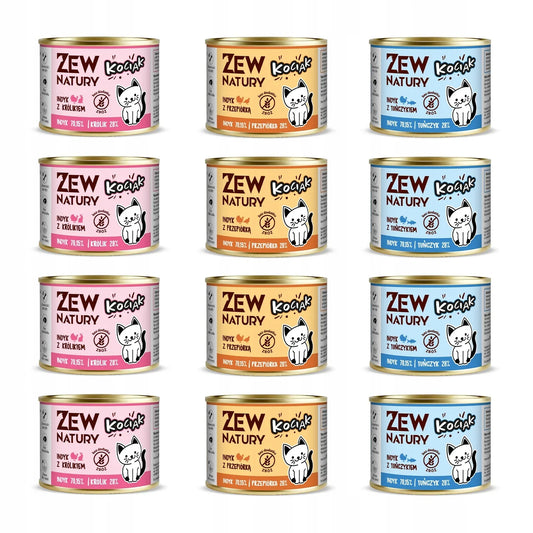 Zew Natury KOT Junior Zew Natury Kot 185G mix 12x185g - Zew Natury