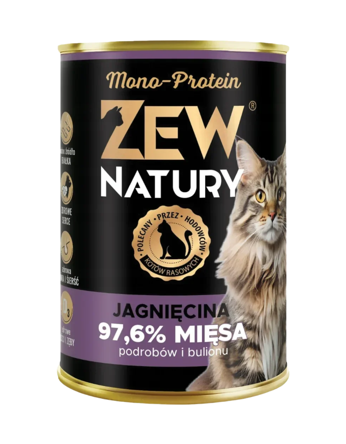 10 × Mokra karma z jagnięciną monobiałkowa dla kota 400 g