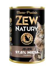 10 x Mokra Karma z Jeleniem 400g Mono-Protein Dla Kota Zew Natury