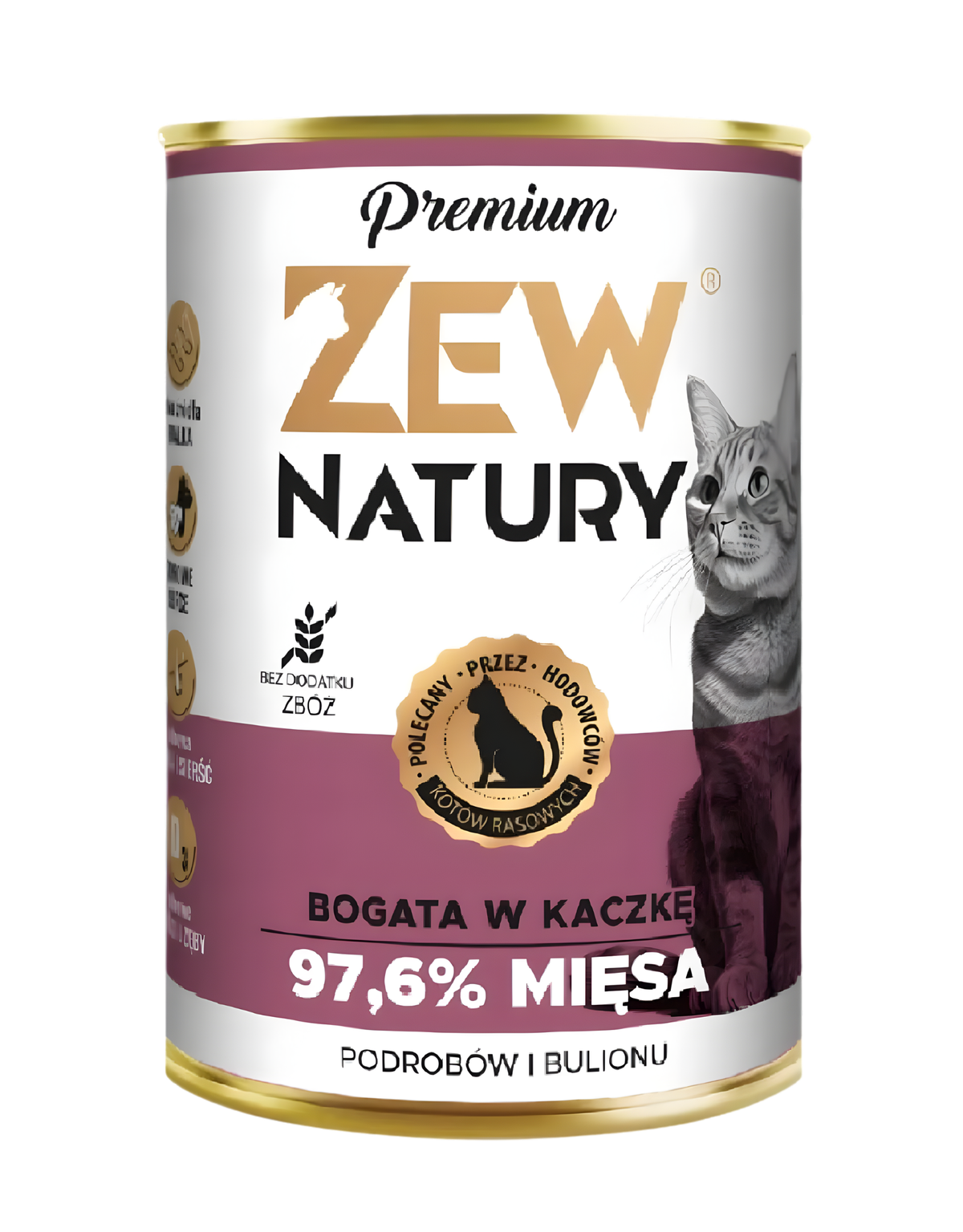 Mokra karma Kaczka z Indykiem Premium dla kota 400 g