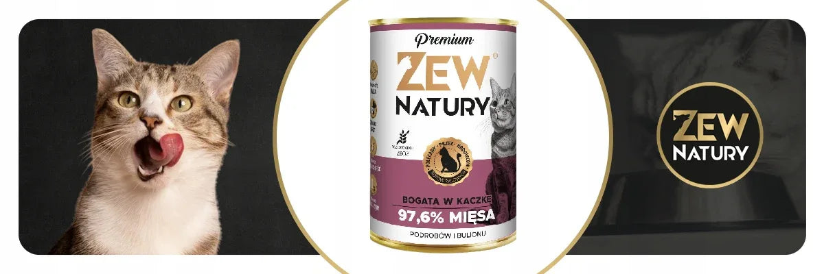 Zew Natury KOT Premium bogata w kaczka puszka 400g - Zew Natury