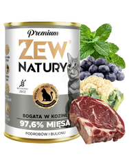 10 x Mokra Karma Bogata W Kozinę 400g Premium Dla Kota Zew Natury