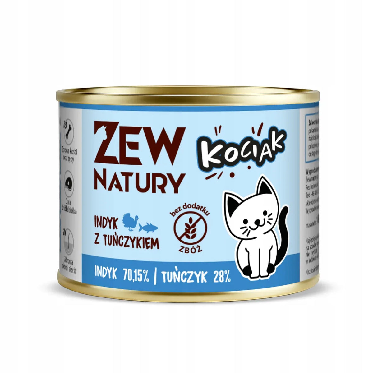Zew Natury KOT Junior tuńczyk puszka 185g - Zew Natury