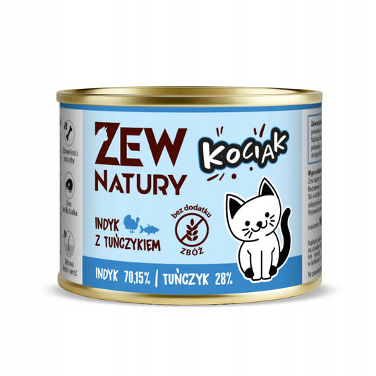 Zew Natury KOT Junior tuńczyk puszka 185g - Zew Natury