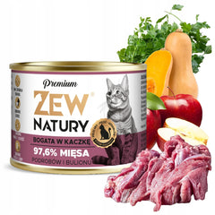 Zew Natury KOT Premium bogata w kaczka puszka 185g - Zew Natury