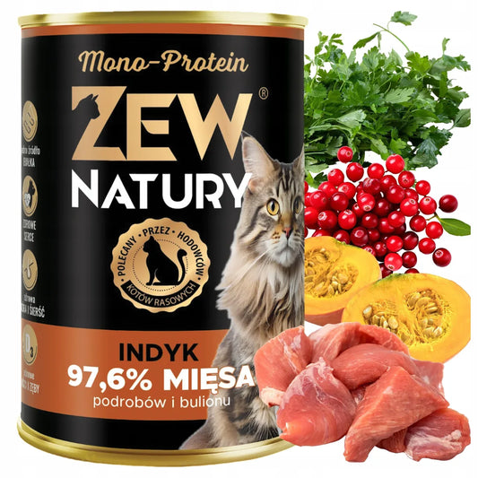 Mokra Karma Indyk 400g Mono-Protein Dla Kota Zew Natury - Zew Natury