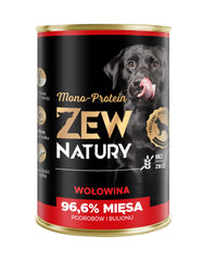 Karma mokra dla psa Zew Natury MONO-PROTEIN wołowina puszka 400g