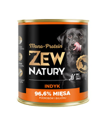 Karma mokra dla psa Zew Natury MONO-PROTEIN indyk puszka 800g