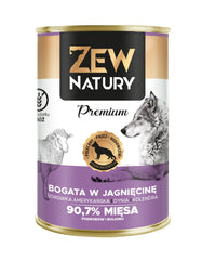 Karma mokra dla psa Zew Natury PREMIUM bogata w jagnięcinę puszka 400g