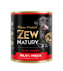 Karma mokra dla psa Zew Natury MONO-PROTEIN wołowina puszka 800g