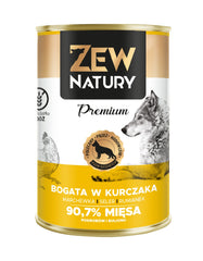 Karma mokra dla psa Zew Natury PREMIUM bogata w kurczaka puszka 400g