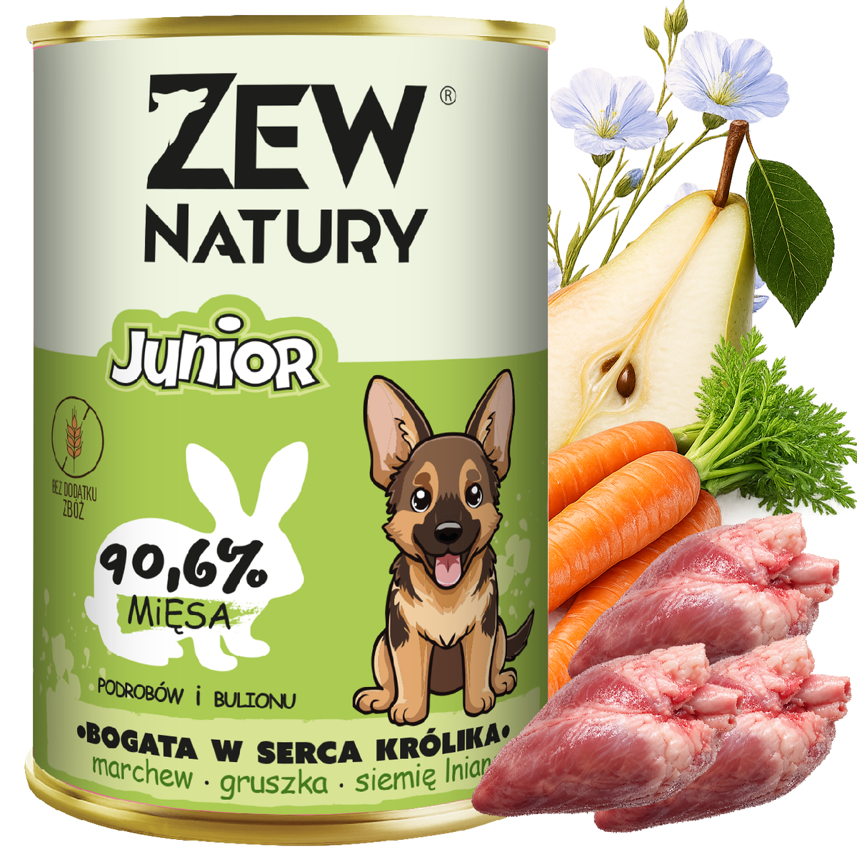 10 x Mokra Karma Mix Smaków 400 g JUNIOR Dla Psa Zew Natury