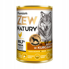 Mokra Karma Bogata w Kurczaka 400g PREMIUM Dla Psa Zew Natury