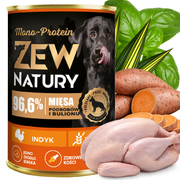 Mokra karma z indykiem monobiałkowa dla psa 400 g