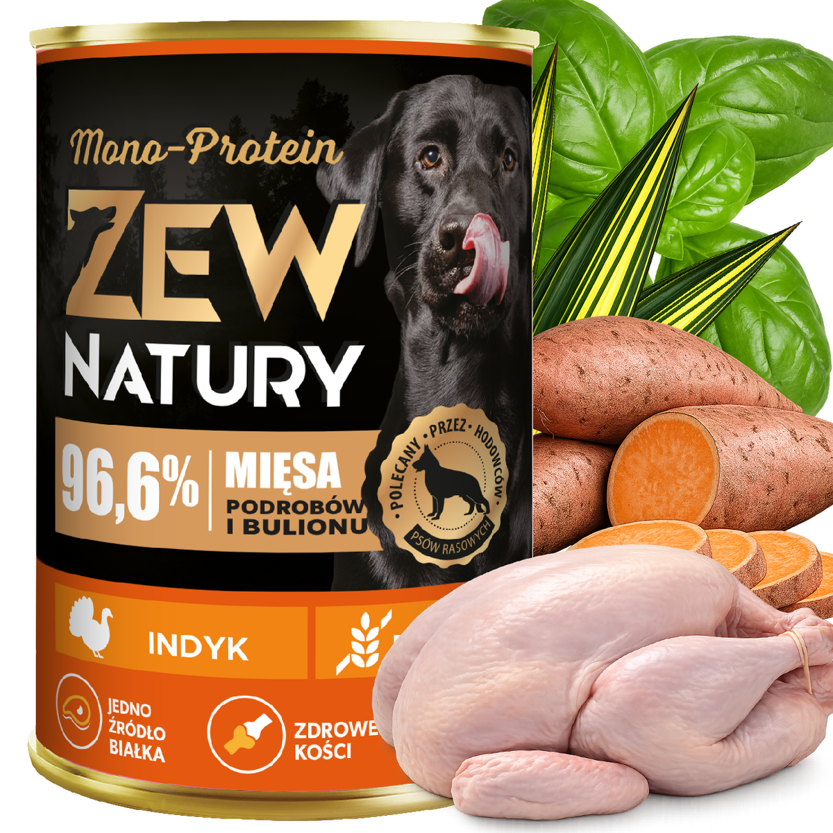 10 x Mokra Karma Indyk 400g MONO-PROTEIN Dla Psa Zew Natury