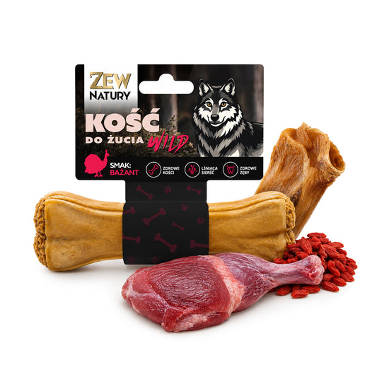 Zew Natury Kość z bażantem i jagodami goji 12cm