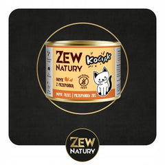 Zew Natury KOT Junior przepiórka puszka 185g - Zew Natury