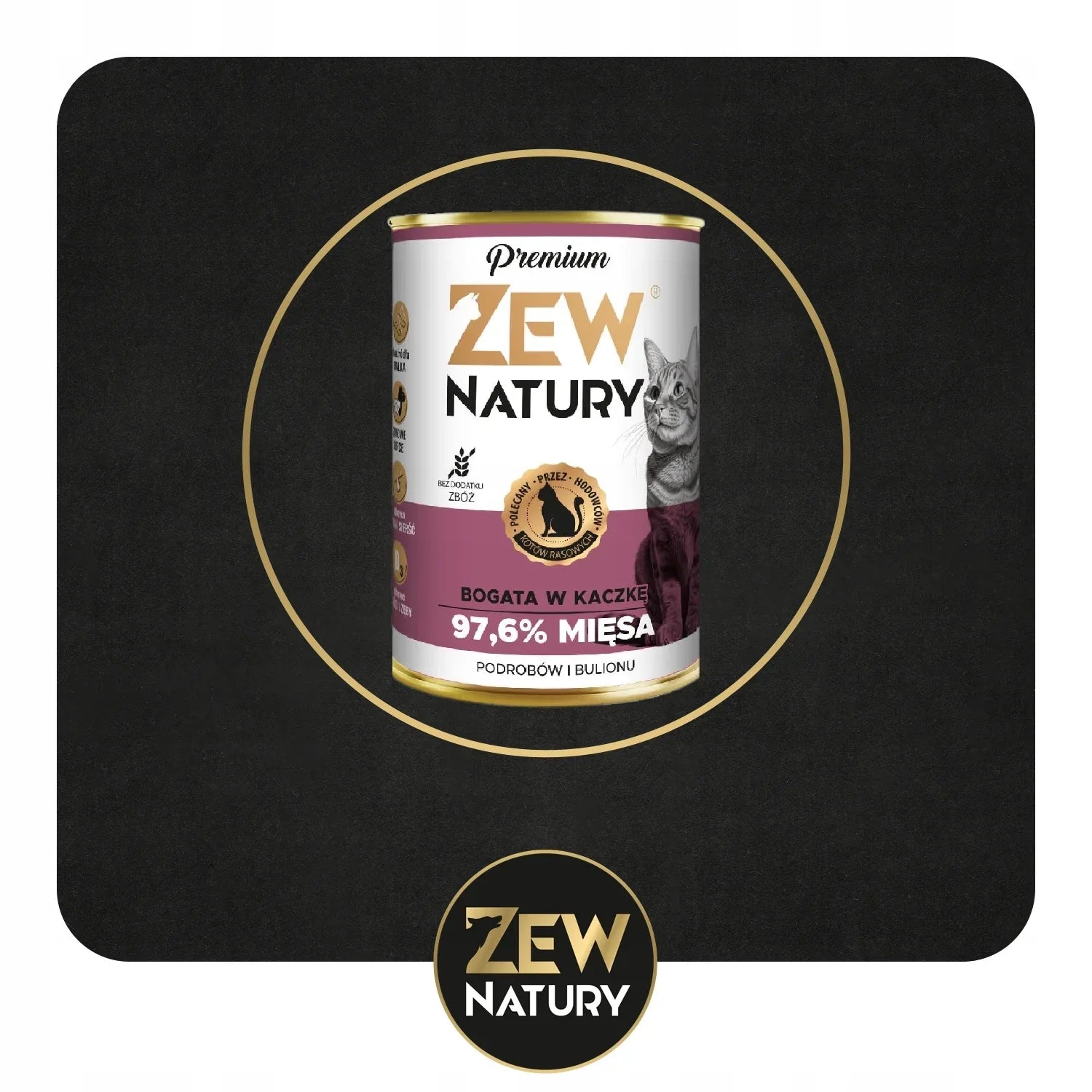 Zew Natury KOT Premium bogata w kaczka puszka 400g - Zew Natury