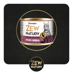 Zew Natury KOT Premium bogata w kaczka puszka 185g - Zew Natury