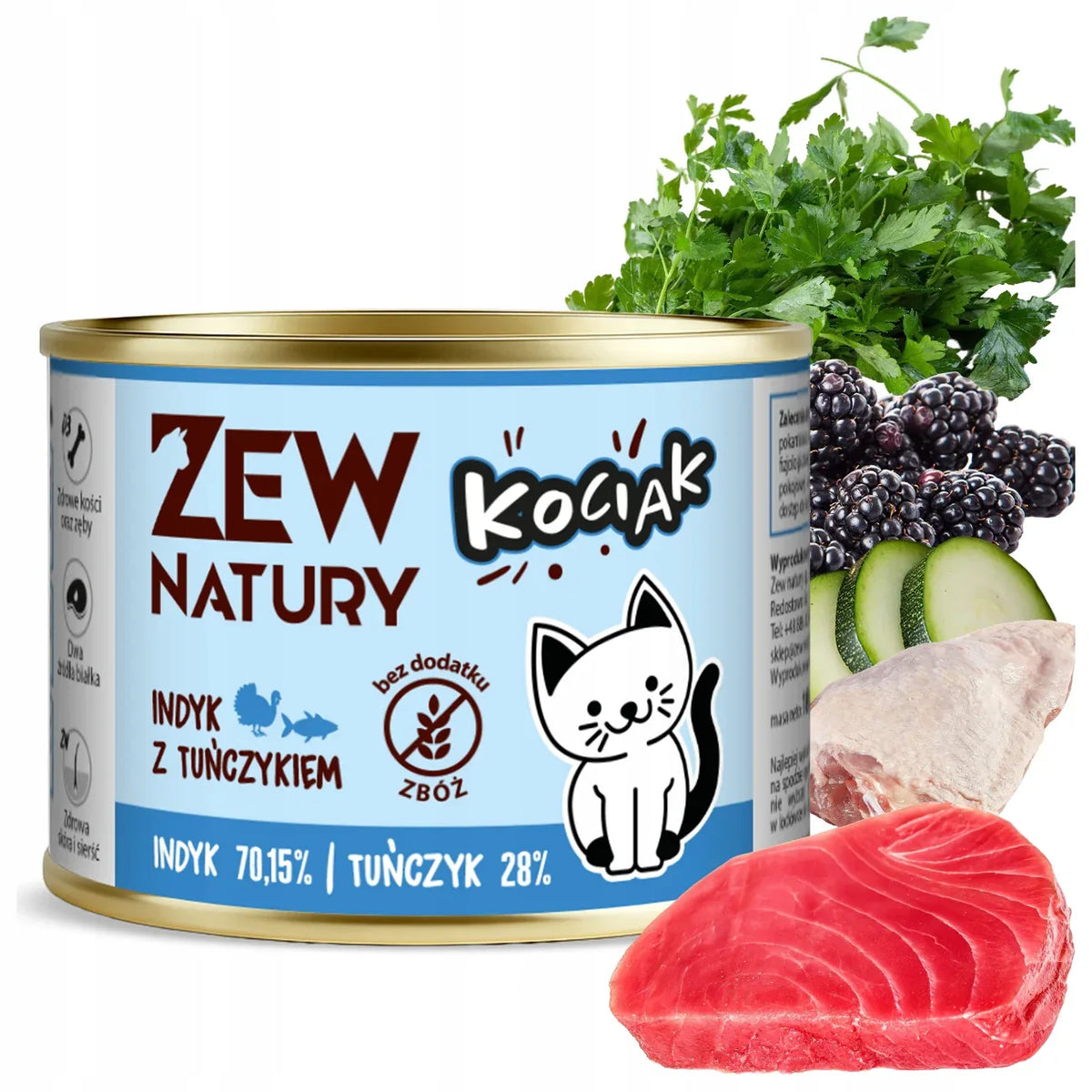 Zew Natury KOT Junior Zew Natury Kot 185G mix 12x185g - Zew Natury