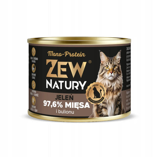 Zew Natury KOT Mono-Protein jeleń puszka 185g - Zew Natury