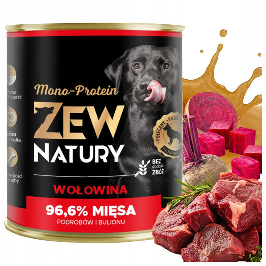 Mokra Karma Wołowina 800g MONO-PROTEIN Dla Psa Zew Natury - Zew Natury
