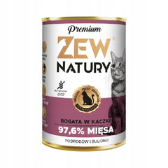 Zew Natury KOT Premium bogata w kaczka puszka 400g - Zew Natury