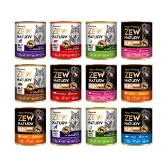 12x Mokra Karma Mix Smaków 800g PREMIUM MONO-PROTEIN Bez Kurczaka Dla Psa Zew Natury