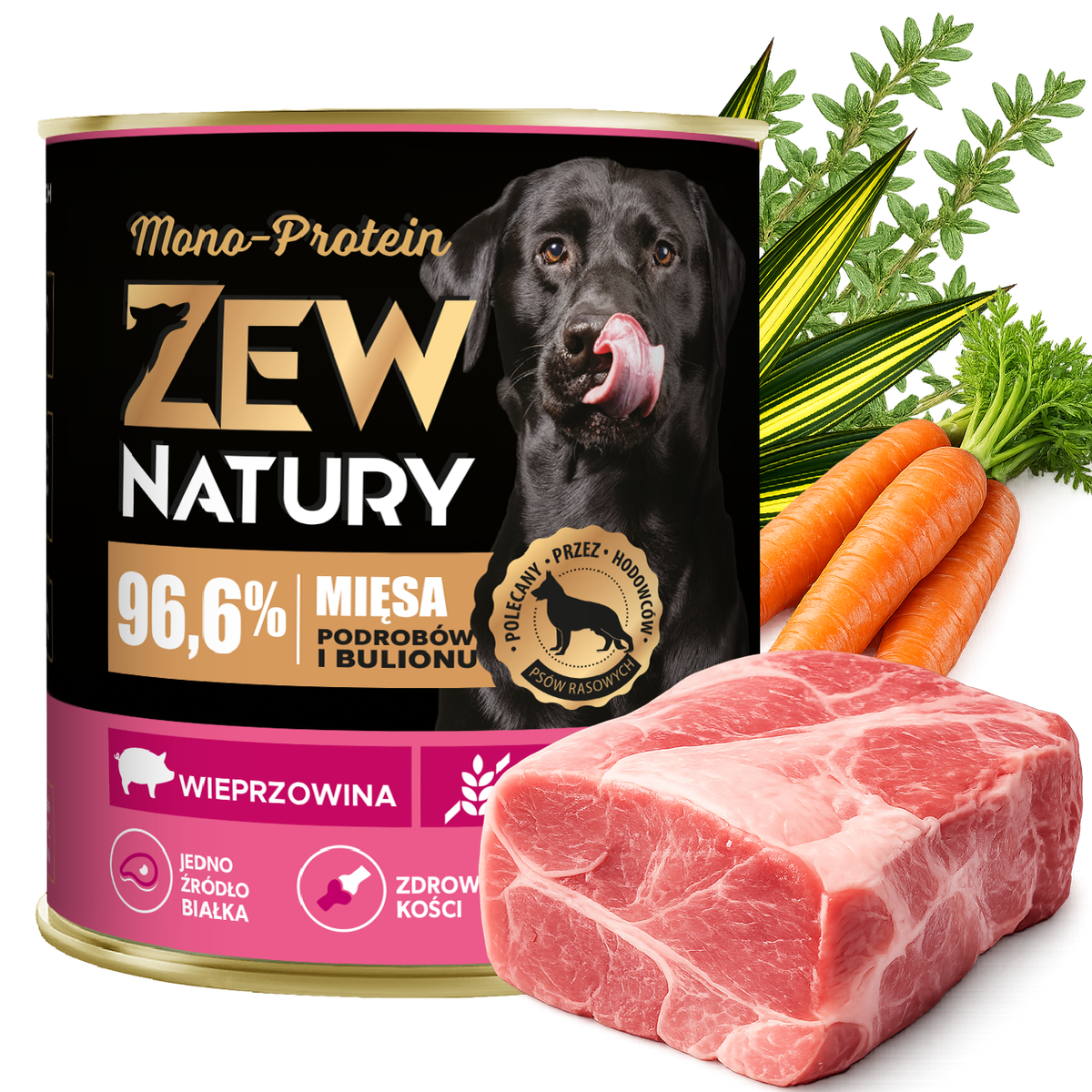 12 x Mokra Karma Mix Smaków 800g MONO-PROTEIN Hipoalergiczna Dla Psa Zew Natury