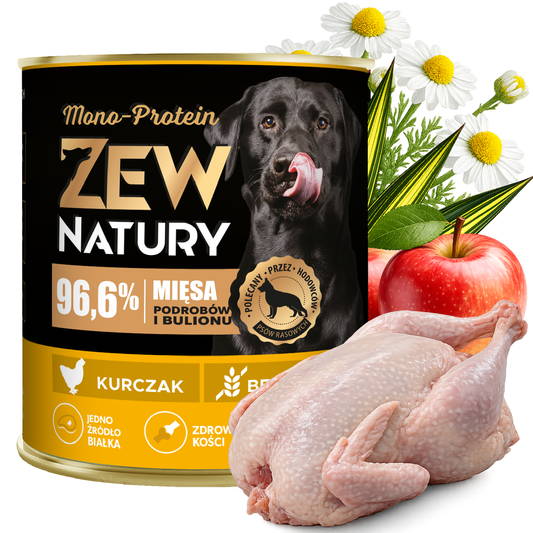 Mokra Karma Kurczak 800g MONO-PROTEIN Dla Psa Zew Natury