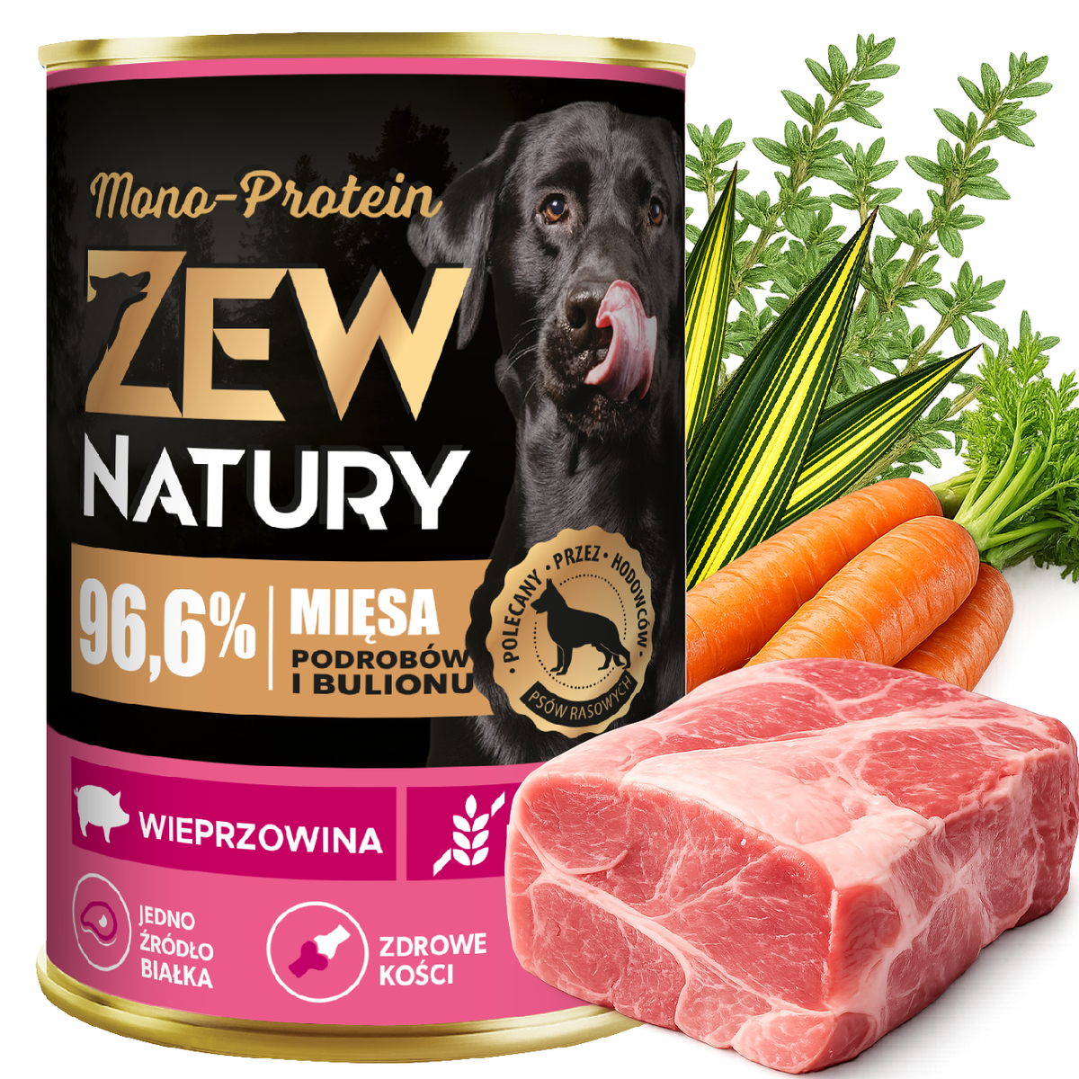10 x Mokra Karma Wieprzowina 400g MONO-PROTEIN  Dla Psa Zew Natury