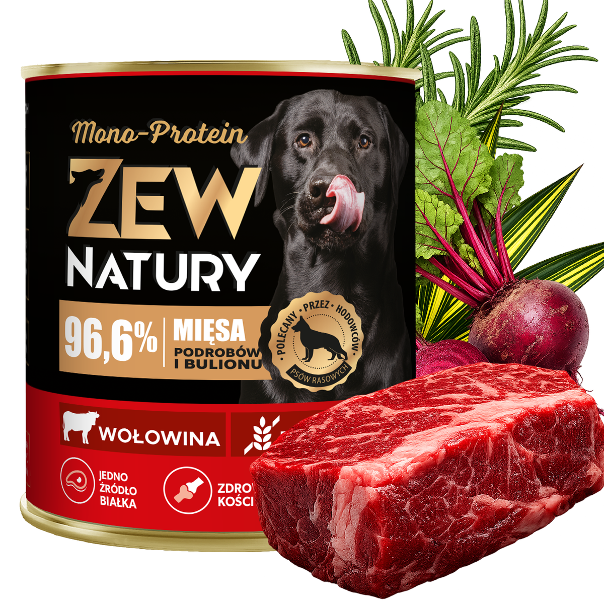 6 x Mokra Karma Mix Smaków 800g MONO-PROTEIN Dla Psa Zew Natury