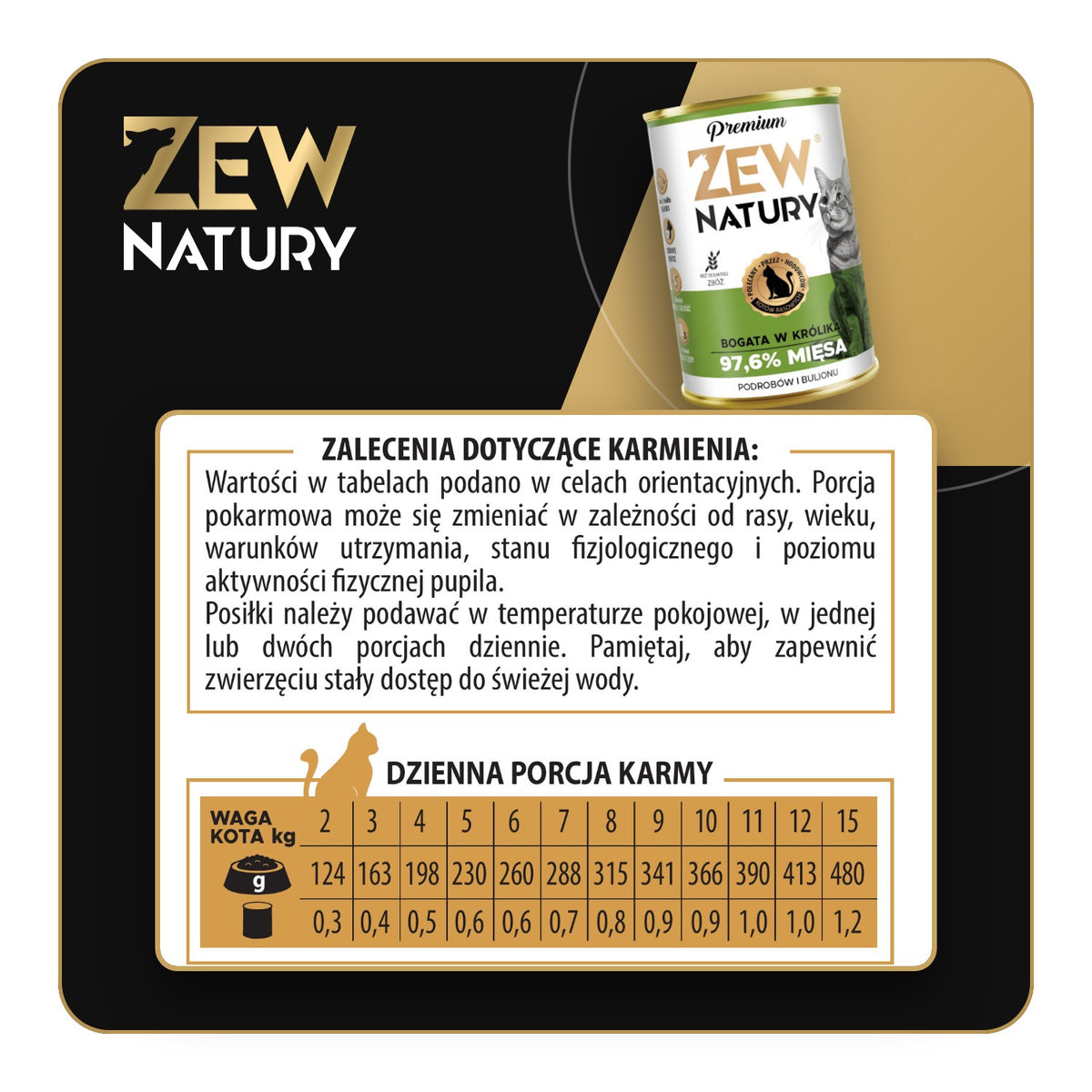 10 × Mokra karma Królik z Indykiem Premium dla kota 400 g