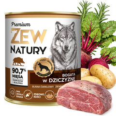 6 x Mokra Karma Mix smaków 800g PREMIUM Dla Psa Zew Natury