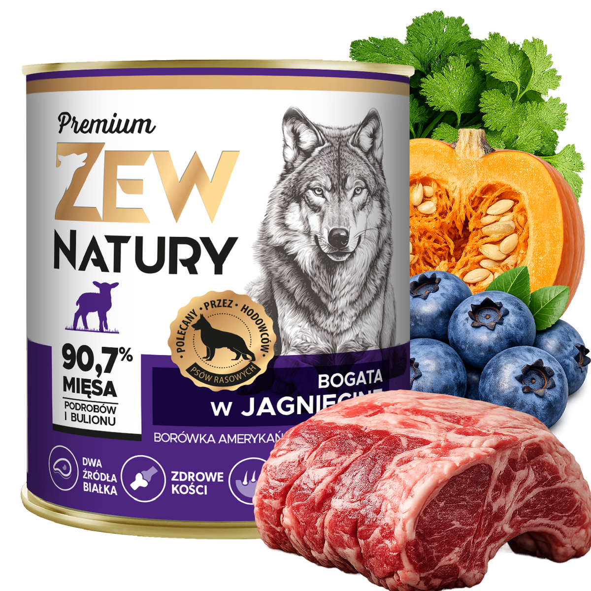 6 x Mokra Karma Mix smaków 800g PREMIUM Dla Psa Zew Natury