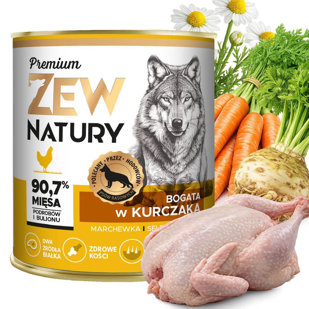6 x Mokra Karma Mix smaków 800g PREMIUM Dla Psa Zew Natury